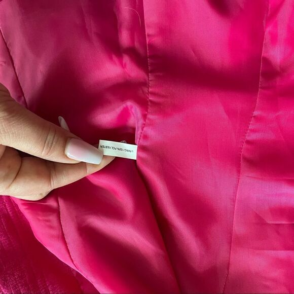 100% silk fuchsia blazer (0031) - Picture 11 of 12